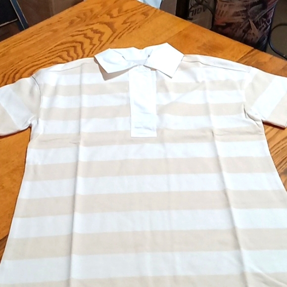 EVERLANE Women Shirt Dress MEDIUM White Cream Tan Work Casual Polo NEW Summer - Picture 2 of 8